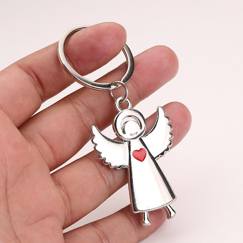 Wholesale Saint wings Angel metal key chain