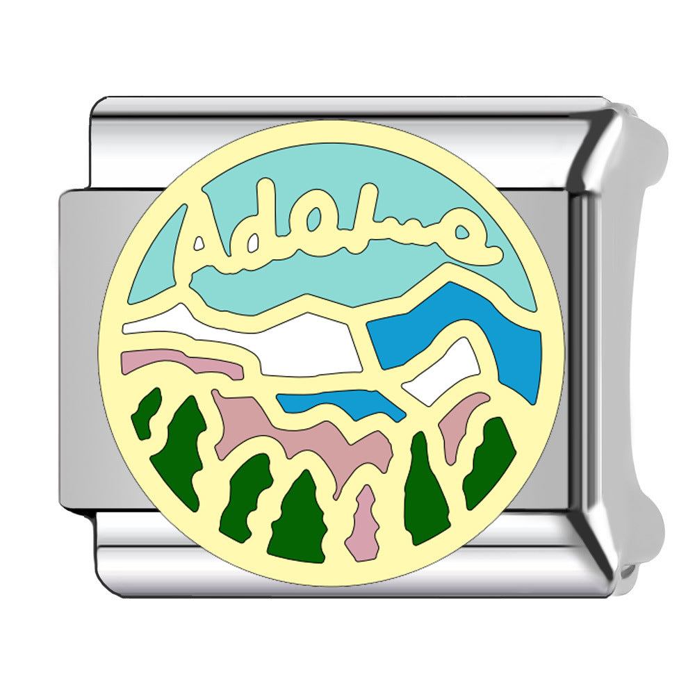 Wholesale  Italian Charm Bracelet 9mm DIY  Cartoon   Creative Stainless Steel Composable Bracelet