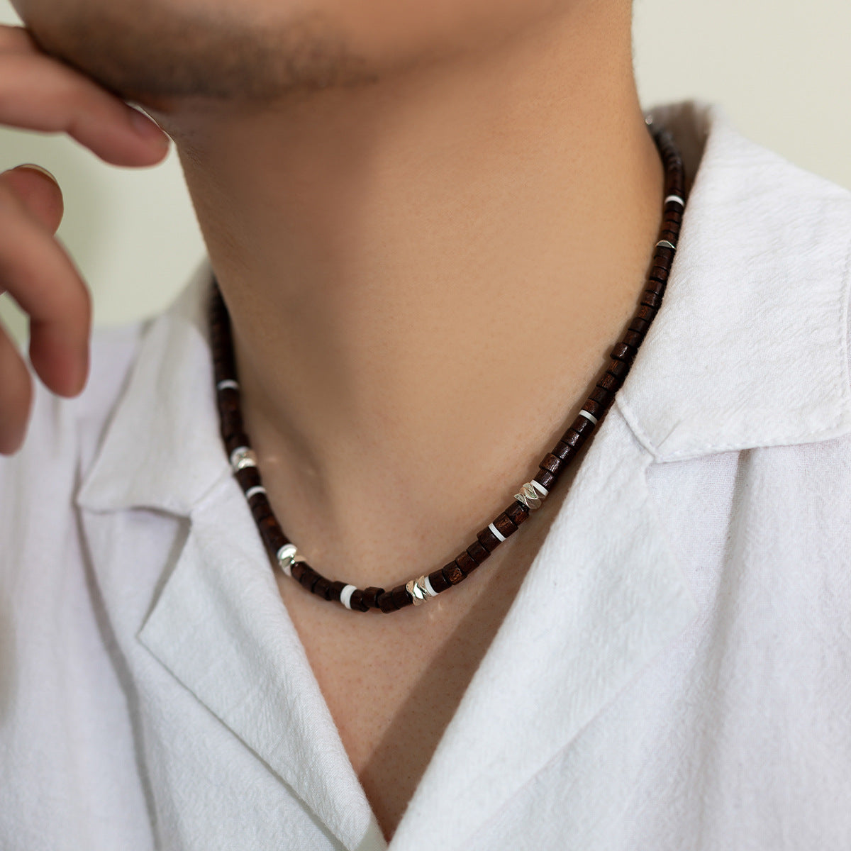 Wholesale Soft y Beaded Necklace Bohemian Style Trendy Men' s Jewelry Accessory