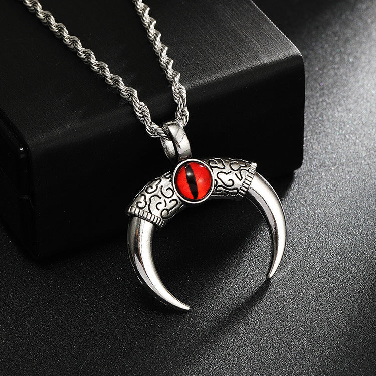 Wholesale Turquoise Crescent Pendant Necklace ACC-NE-Yuj004