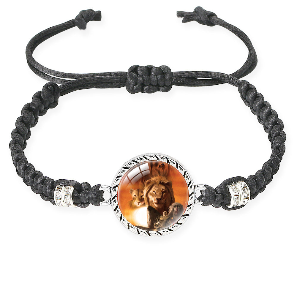 Wholesale Lion braid adjustable bracelet