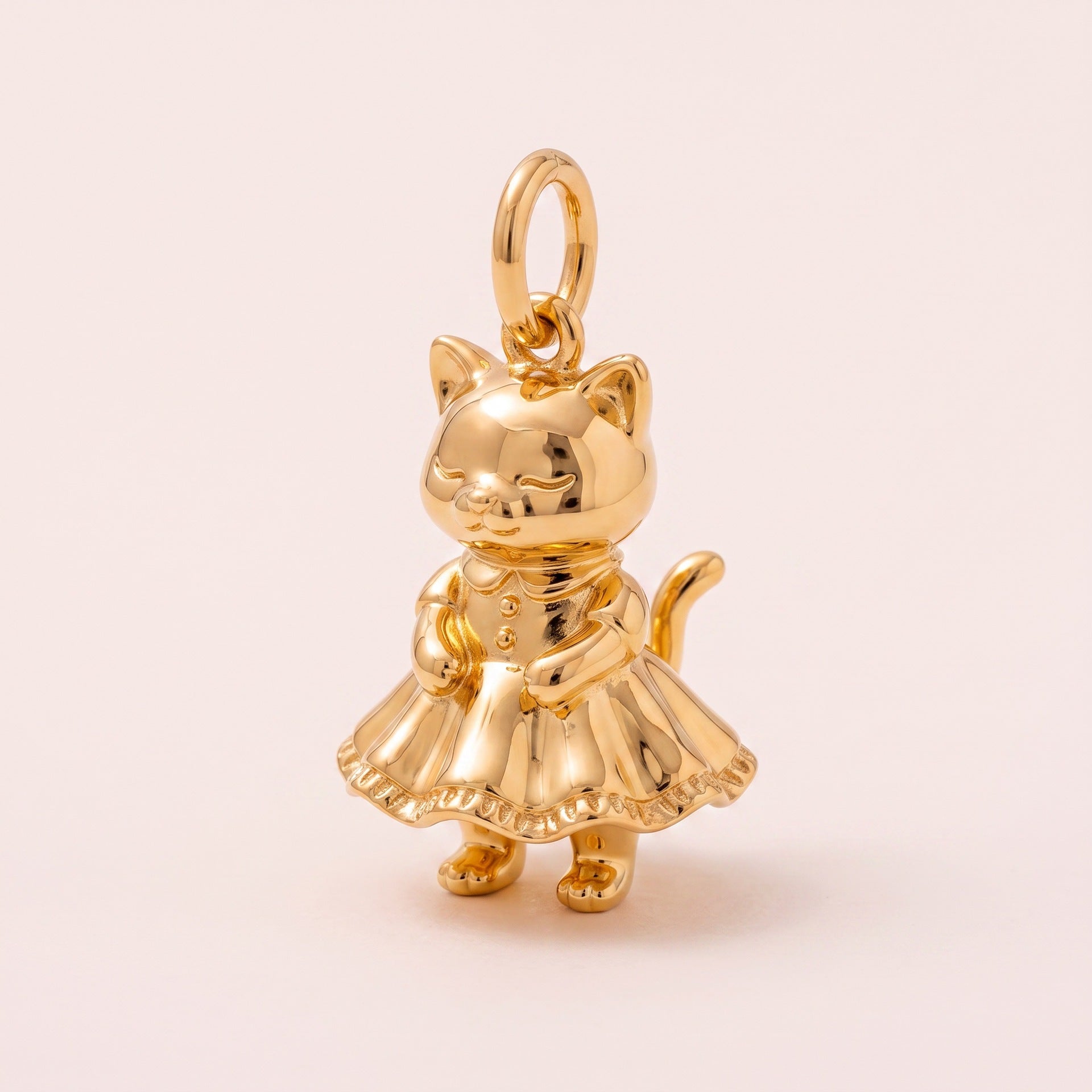 Wholesale Trendy Animal Pendant DIY Jewelry Charms Stainless Steel 18K Gold Plated Fashion Accessory Gift