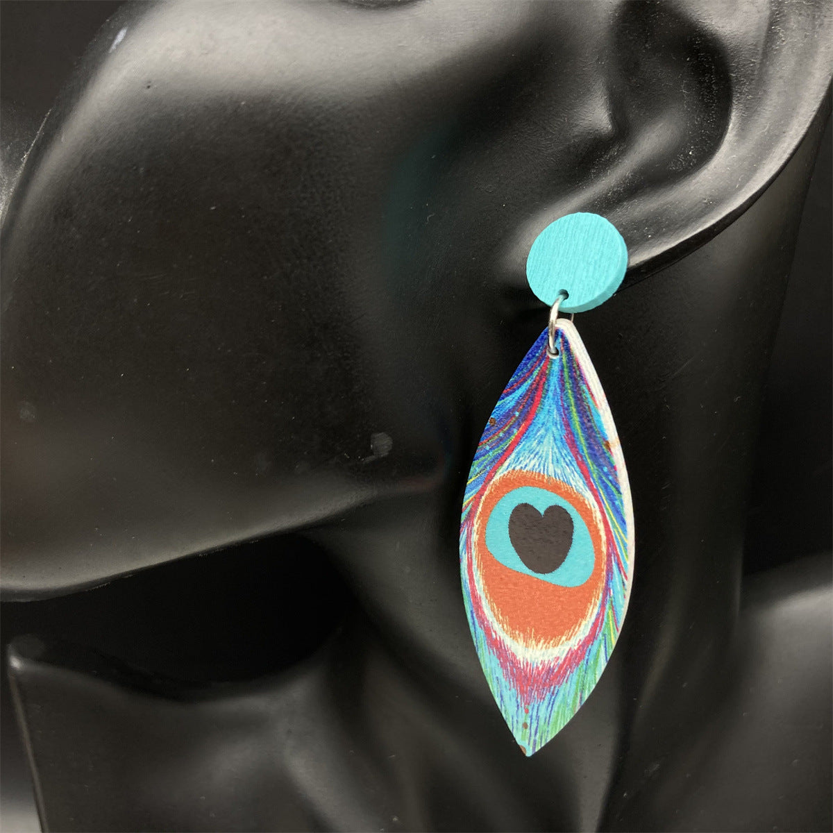 Wholesale Devil Eye Wooden Earrings ACC-ES-FX033