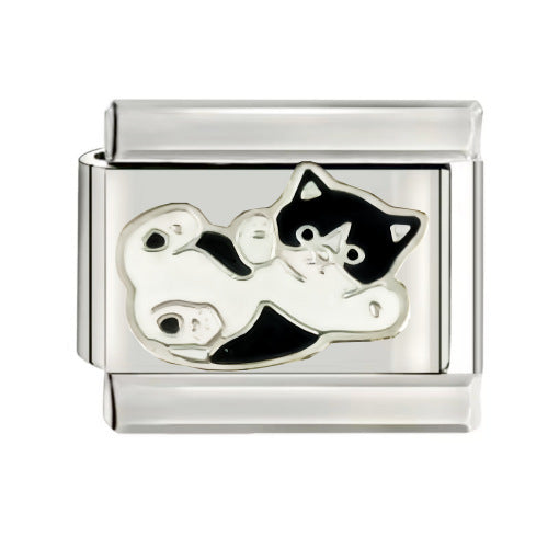 Wholesale Italian Charm Starter Bracelets DIY square Single Section Creative Stainless Steel Composable Bracelet