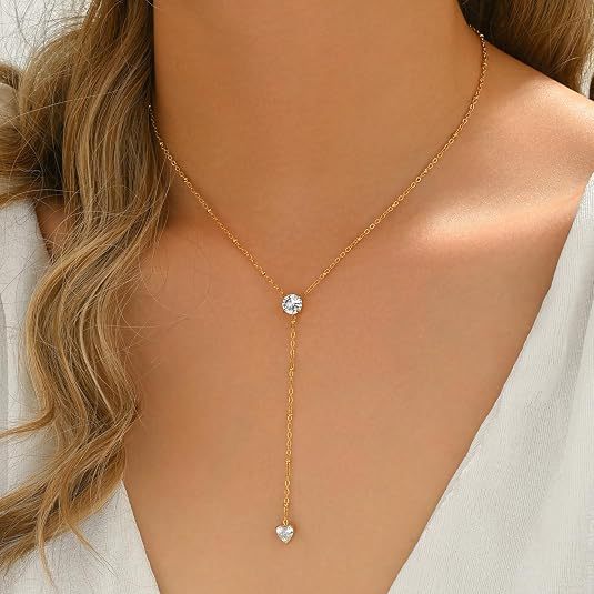 Wholesale Stylish Y-Shaped Layering Necklace Copper Tone Fashion Jewelry