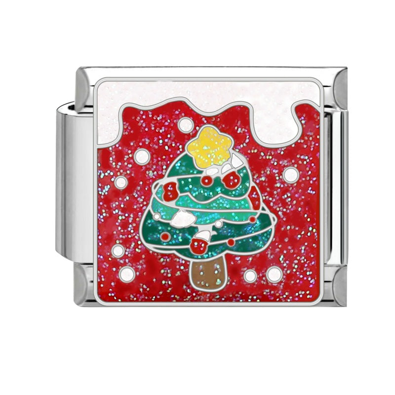 Wholesale Steel bottom Christmas retro bracelet accessories handmade DIY bracelet