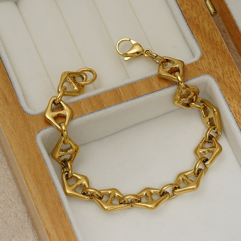 Wholesale Infinity Symbol Stainless Steel Bracelet - Fashion Accessory for Everyday Wear