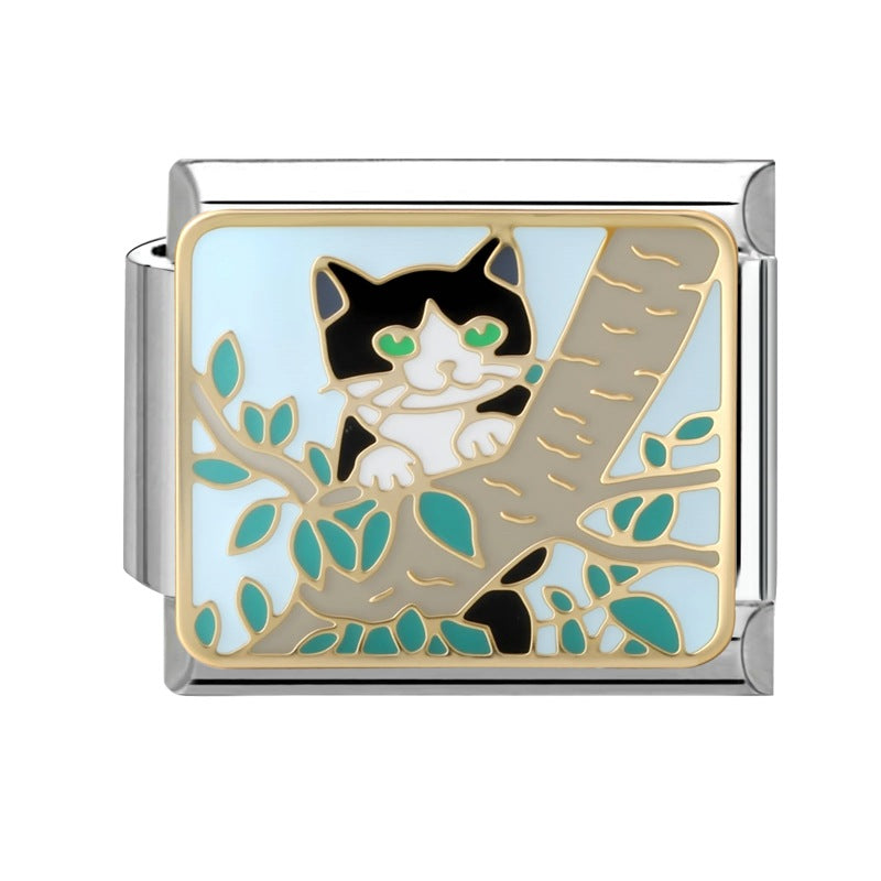 Wholesale Italian Charm Bracelet 9mm DIY Splicing Cute Creative Stainless Steel Composable Bracelet