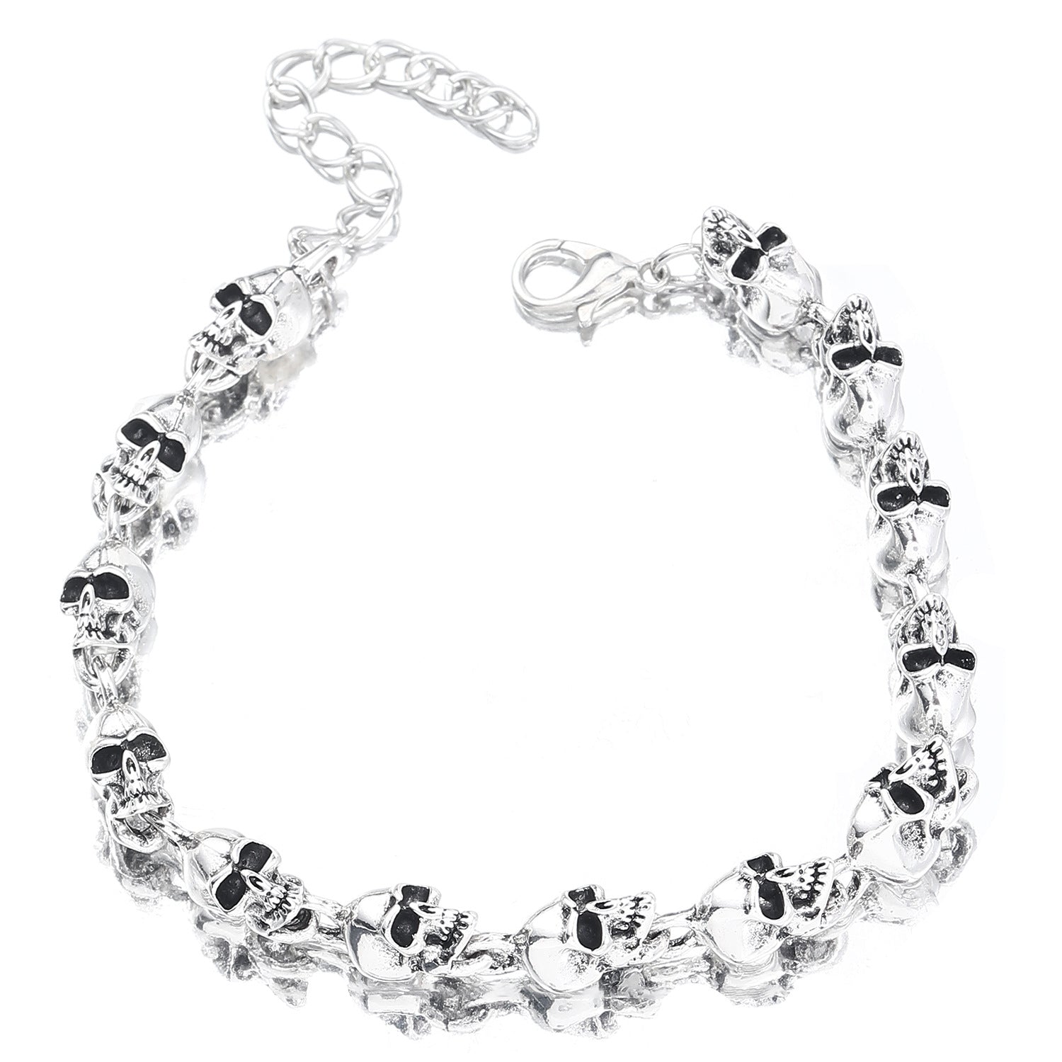 Wholesale Alloy vintage skull bracelet