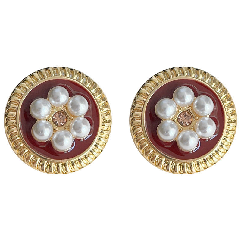 Wholesale Oil Drop Luxury Pearl Earrings