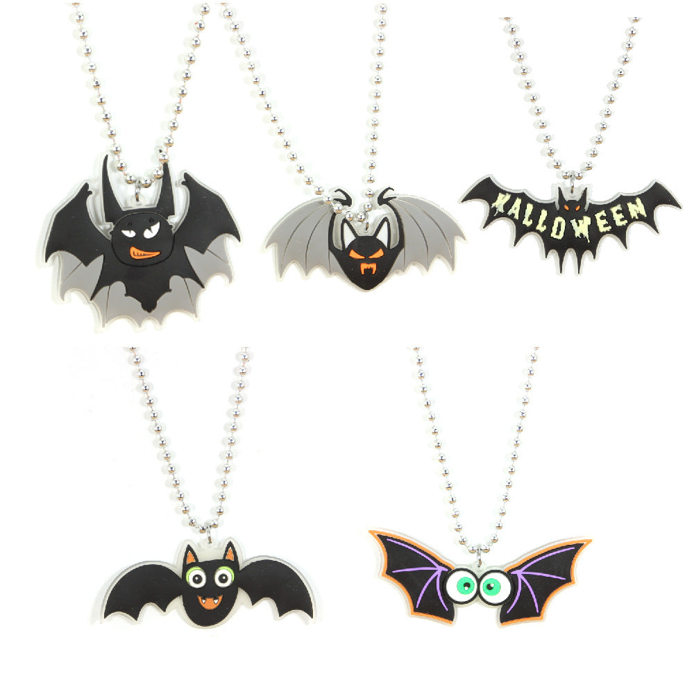 Wholesale Halloween Bat PVC Necklaces ACC-NE-Shengh002