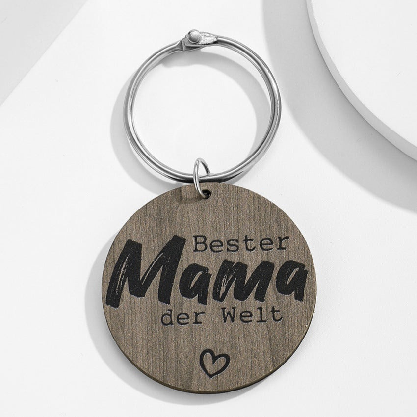 Wholesale Cute letter keychain for Father's Day and Mother's Day