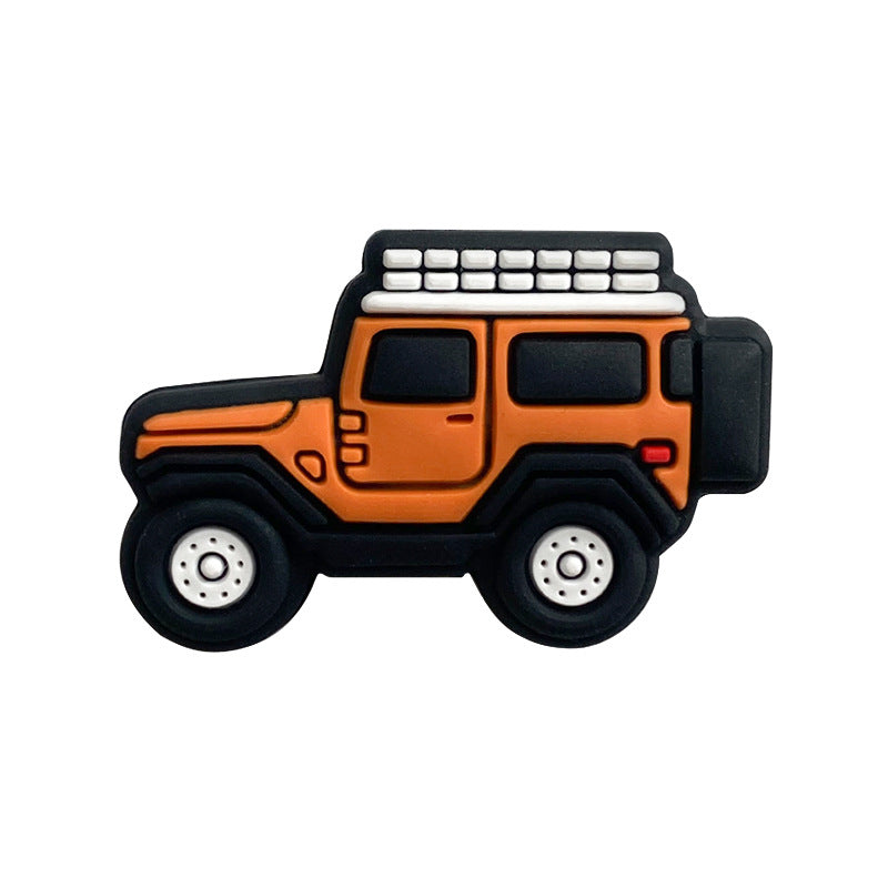 Wholesale 10pcs Cartoon Car Silicone Beads Focal Beads DIY Accessories ACC-BDS-WDX076