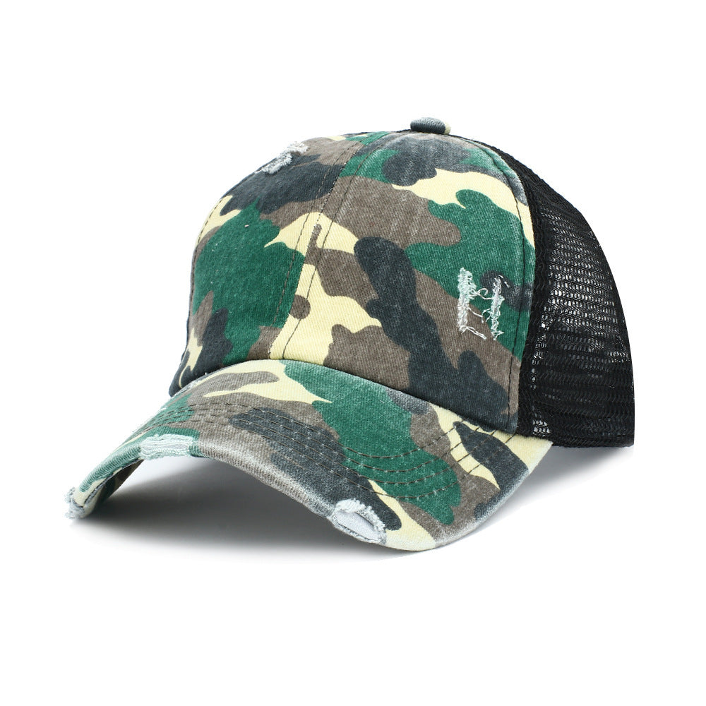Wholesale Camouflage Cotton Mesh Baseball Cap ACC-HT-RongZhao031