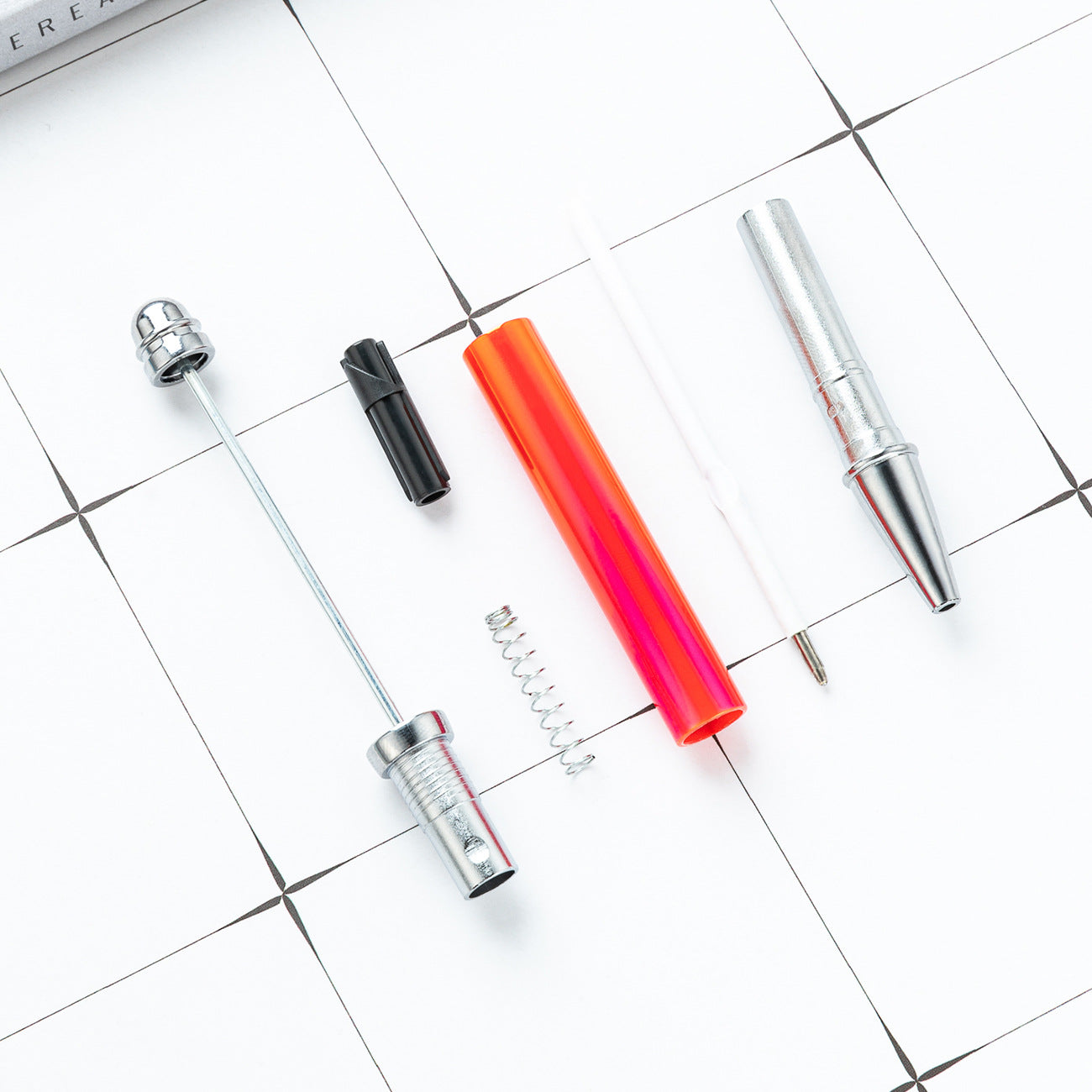 Wholesale Beadable Pens UV Electroplating Color Plastic DIY Beaded Pens Solid Color Pens