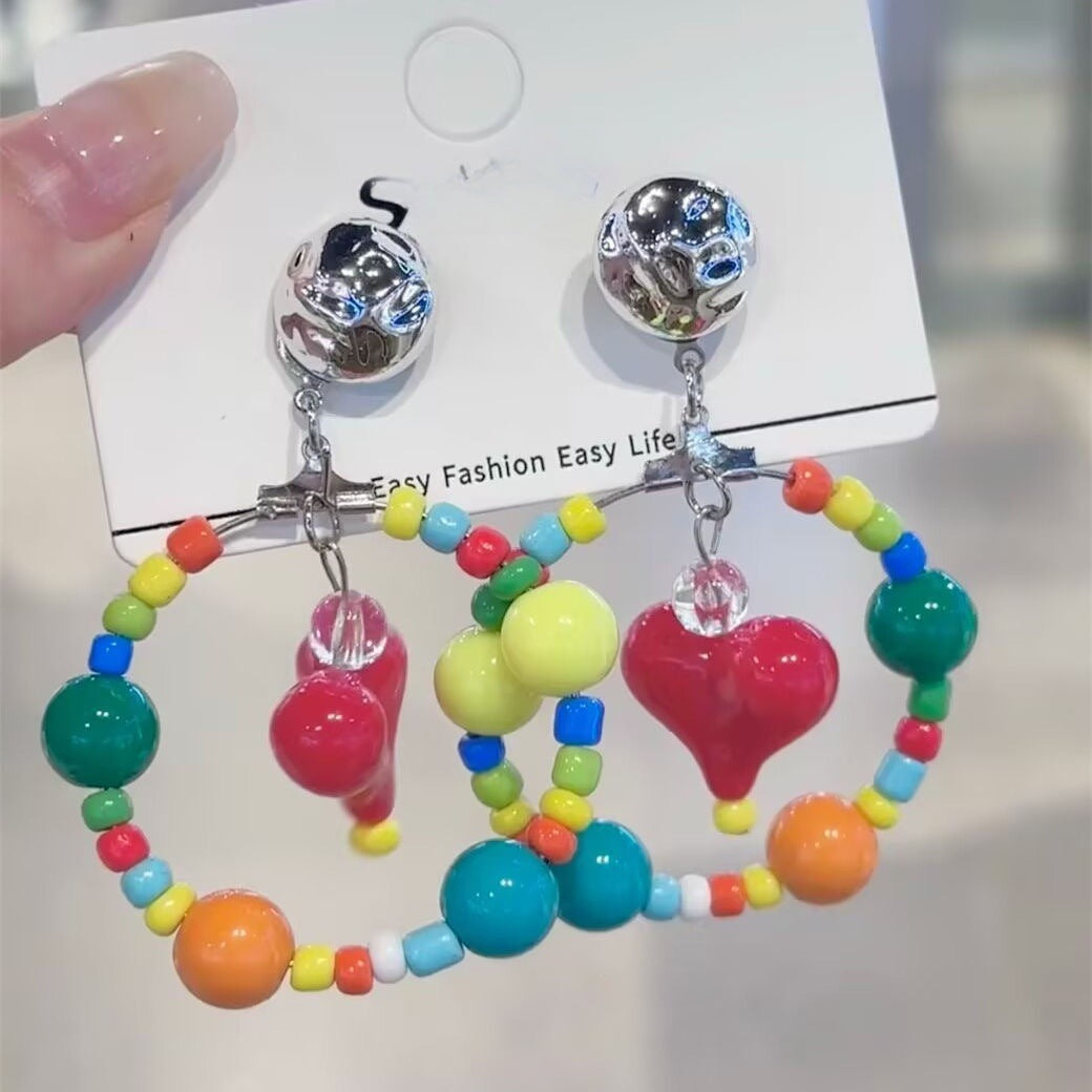 Wholesale  Color Beaded Earrings