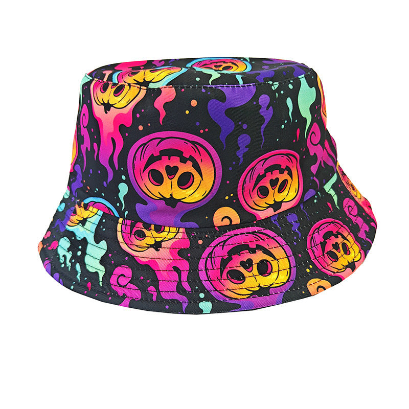 Wholesale Happy Birthday Printed Bucket Hat for Outdoor Sun Protection Fashion Accessory
