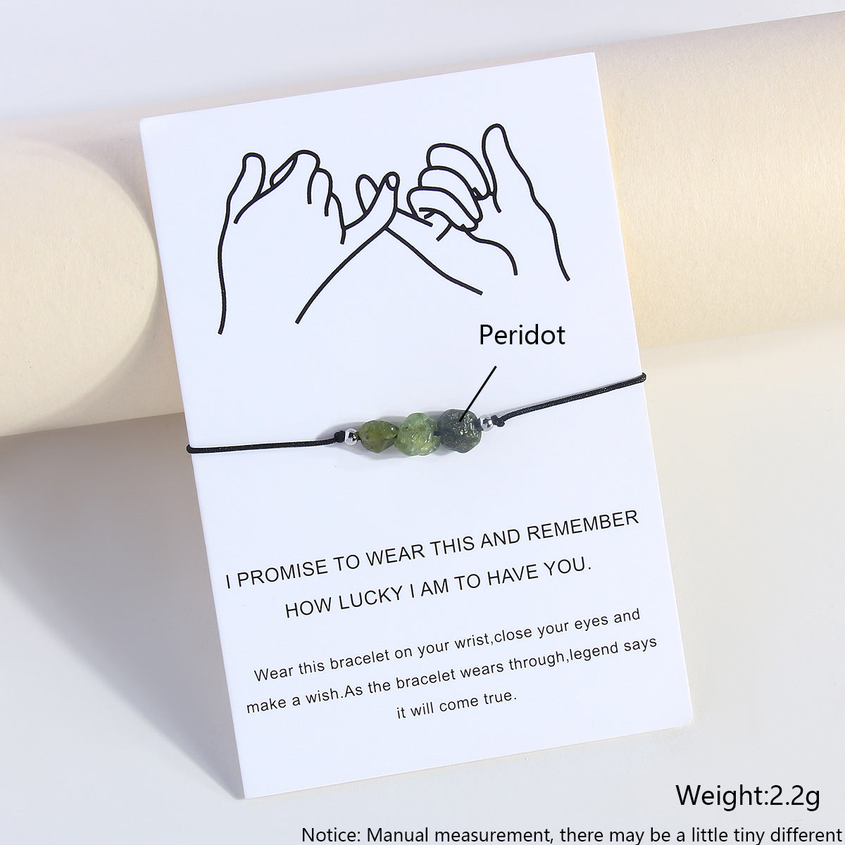 Wholesale Birthstone Bracelet Natural Stone Handwoven Adjustable Bracelet ACC-BT-HongMing006