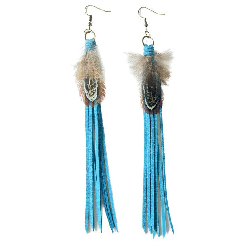 Wholesale 2 pairs/pack retro ethnic style jewelry Bohemian tassel earrings