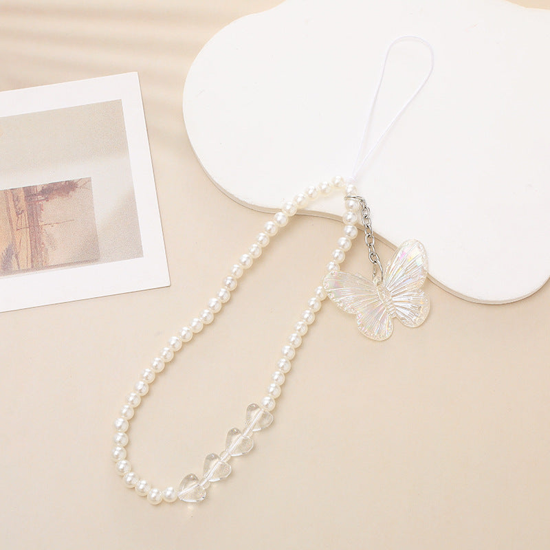 Wholesale  Colorful Bow Beaded  Chain  Jewelry Lanyard  Keychains