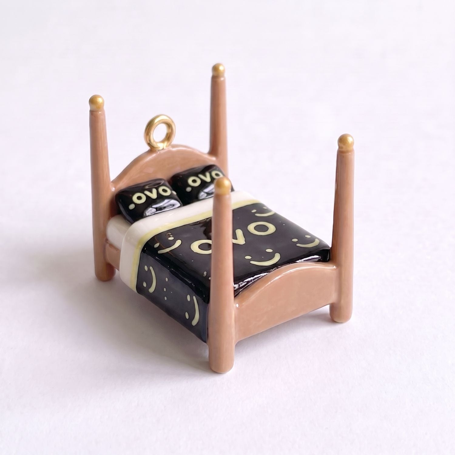 Wholesale Retro Animal Print Miniature Furniture Charms Copper DIY Pendant Necklace Accessory Bag Charm Craft Supply