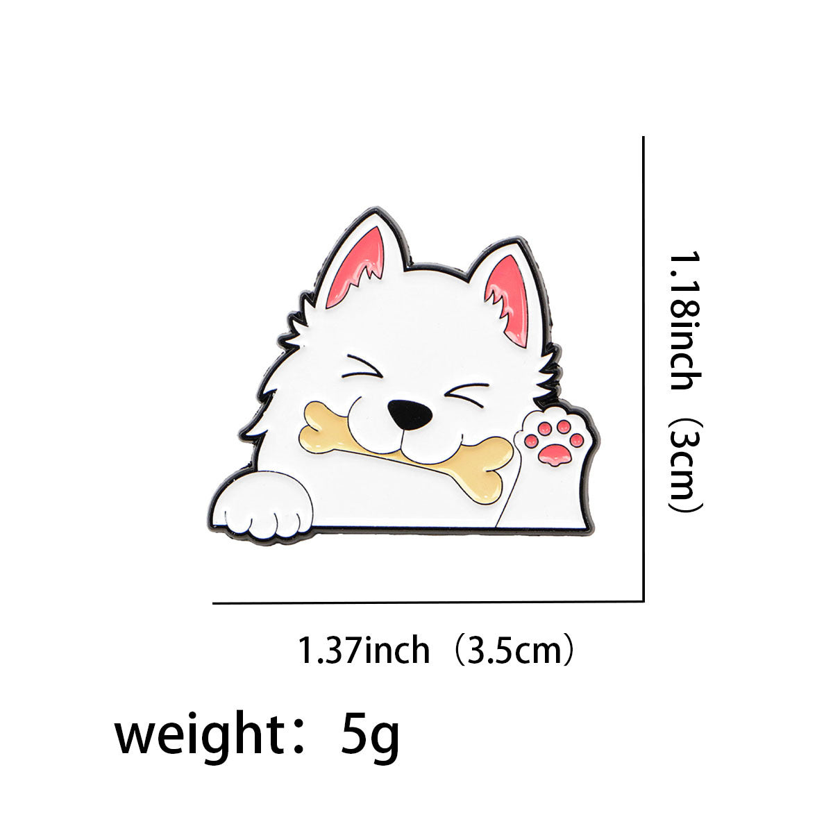Wholesale Cartoon pet dog animal brooch badge