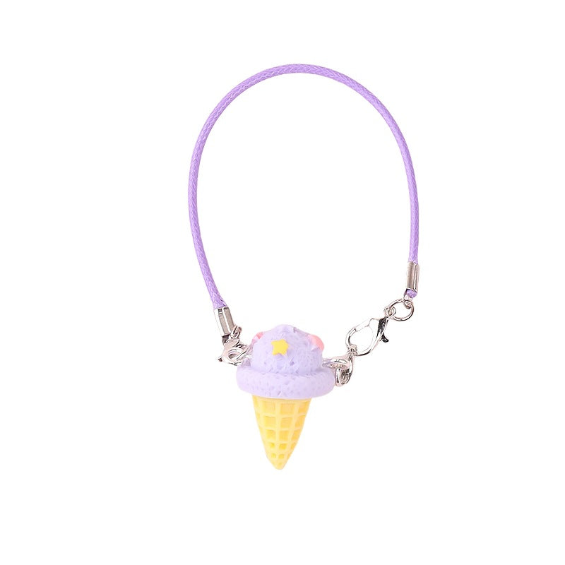Wholesale Cute cartoon mini ice cream cone doll accessories