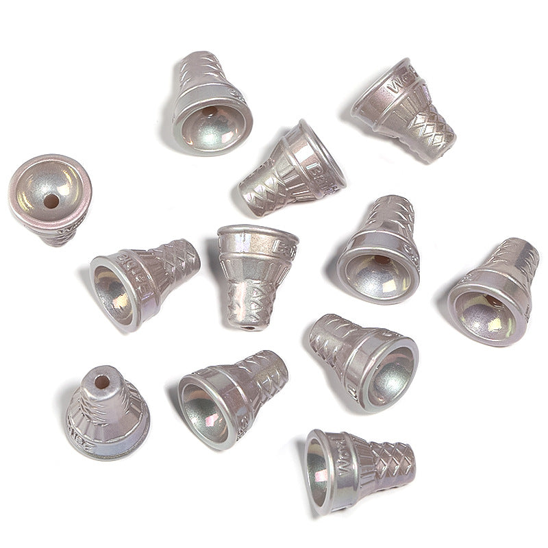 Wholesale 100pcs Cream Twist Beads Colorful Ice Cream Cone Beaded DIY Accessories ACC-BDS-BLG117