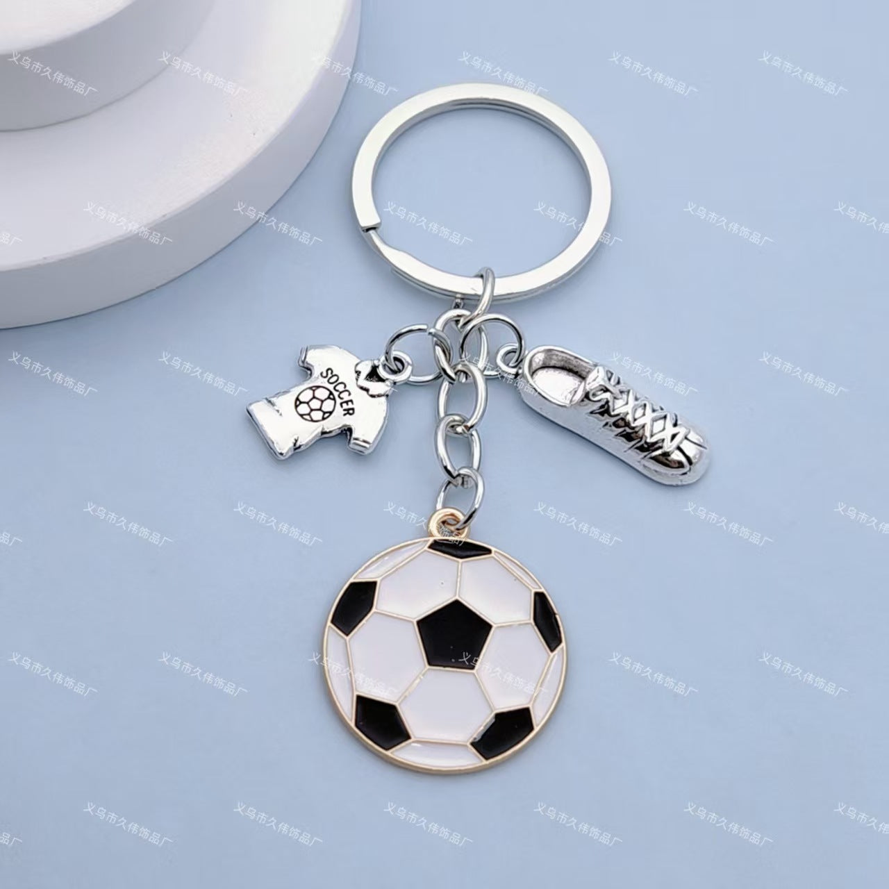Wholesale Trendy Cartoon Basketball Pendant Keychain Enamel Alloy Keyring Gift Accessory