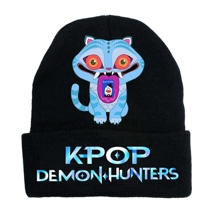 Wholesale kpop anime cartoon knitted hat Beanie