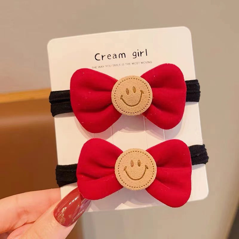 Wholesale Red Bow Headband Hair Tie Hair Scrunchies ACC-HS-Shenb002