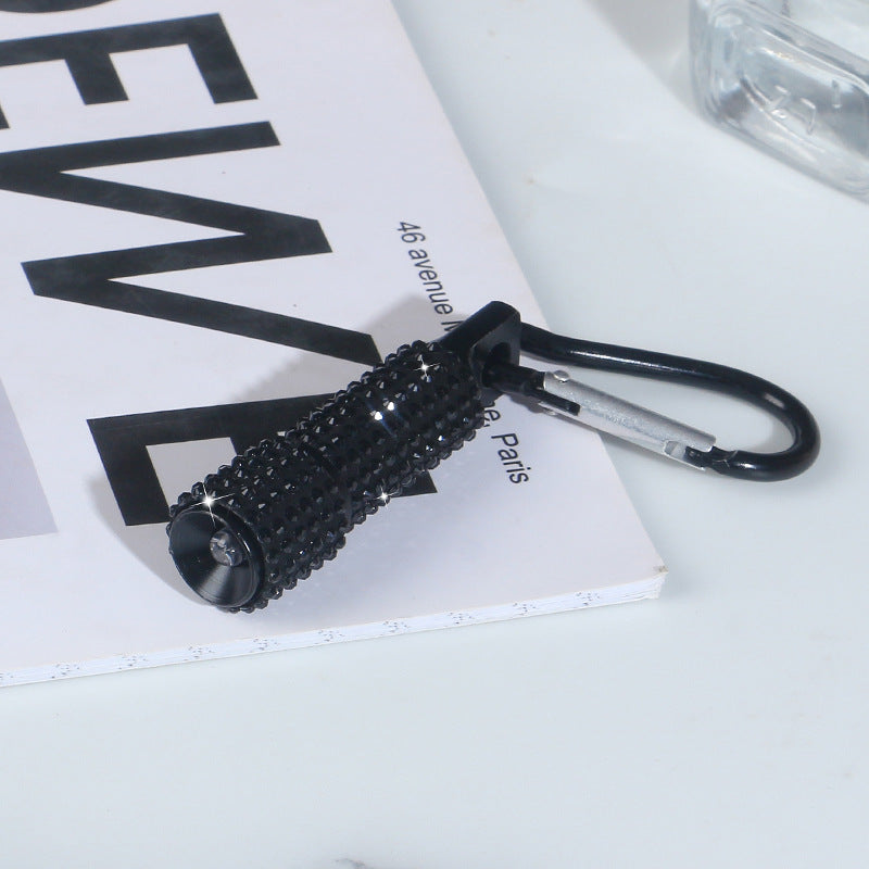 Wholesale Diamond Mini Flashlight Keychain ACC-KC-RuiJie008