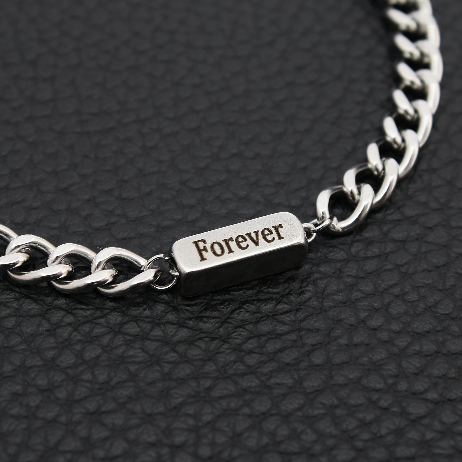 Wholesale stainless steel lettering couple bracelet