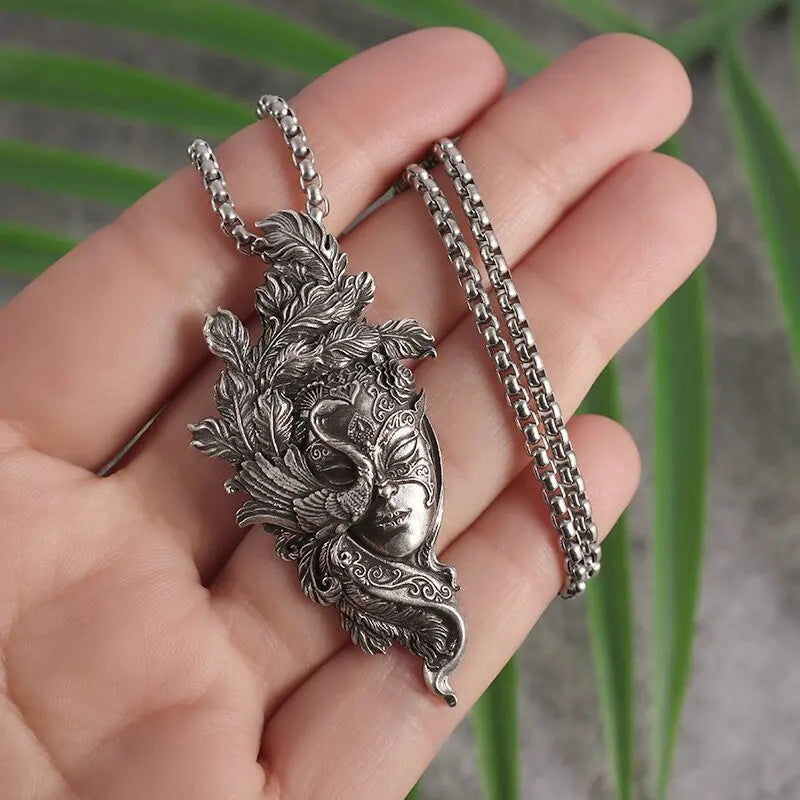 Wholesale retro gothic witch pendant fashion personality Halloween necklace