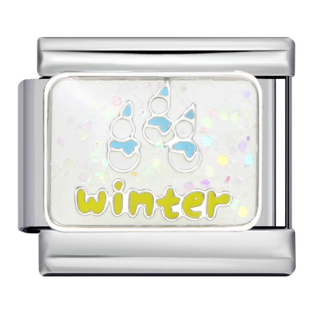 Wholesale Italian Charm Bracelet 9mm DIY Splicing Removable Four Seasons Elements Stainless Steel Composable Bracelet