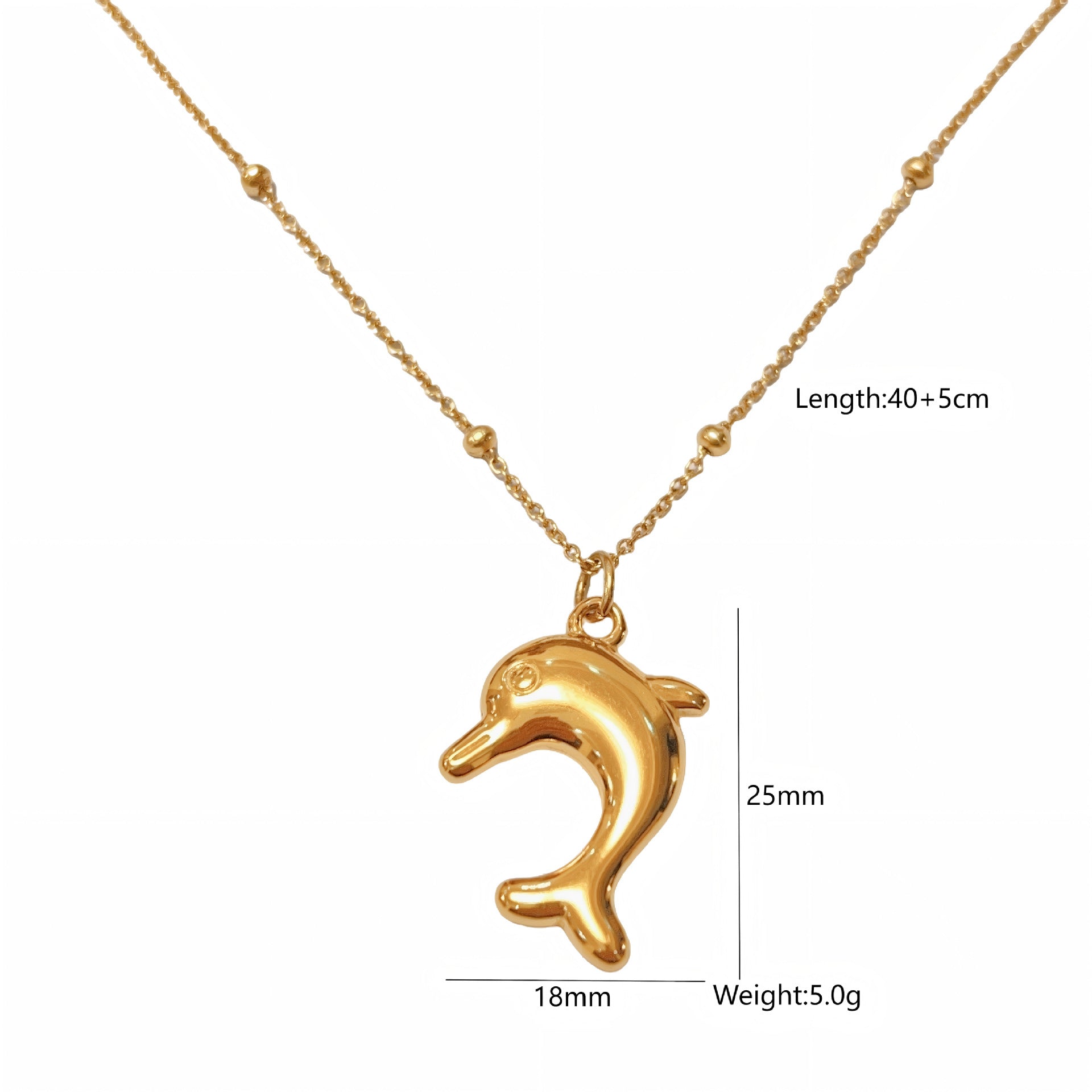 Wholesale Ocean Series Stainless Steel Shell Natural Stone Necklace