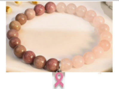 Wholesale pink crystal ribbon pendant bracelet