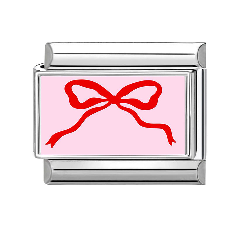 Wholesale  9mm Italian Charm Starter Bracelets DIY square Single Section Creative Stainless Steel Composable Bracelet