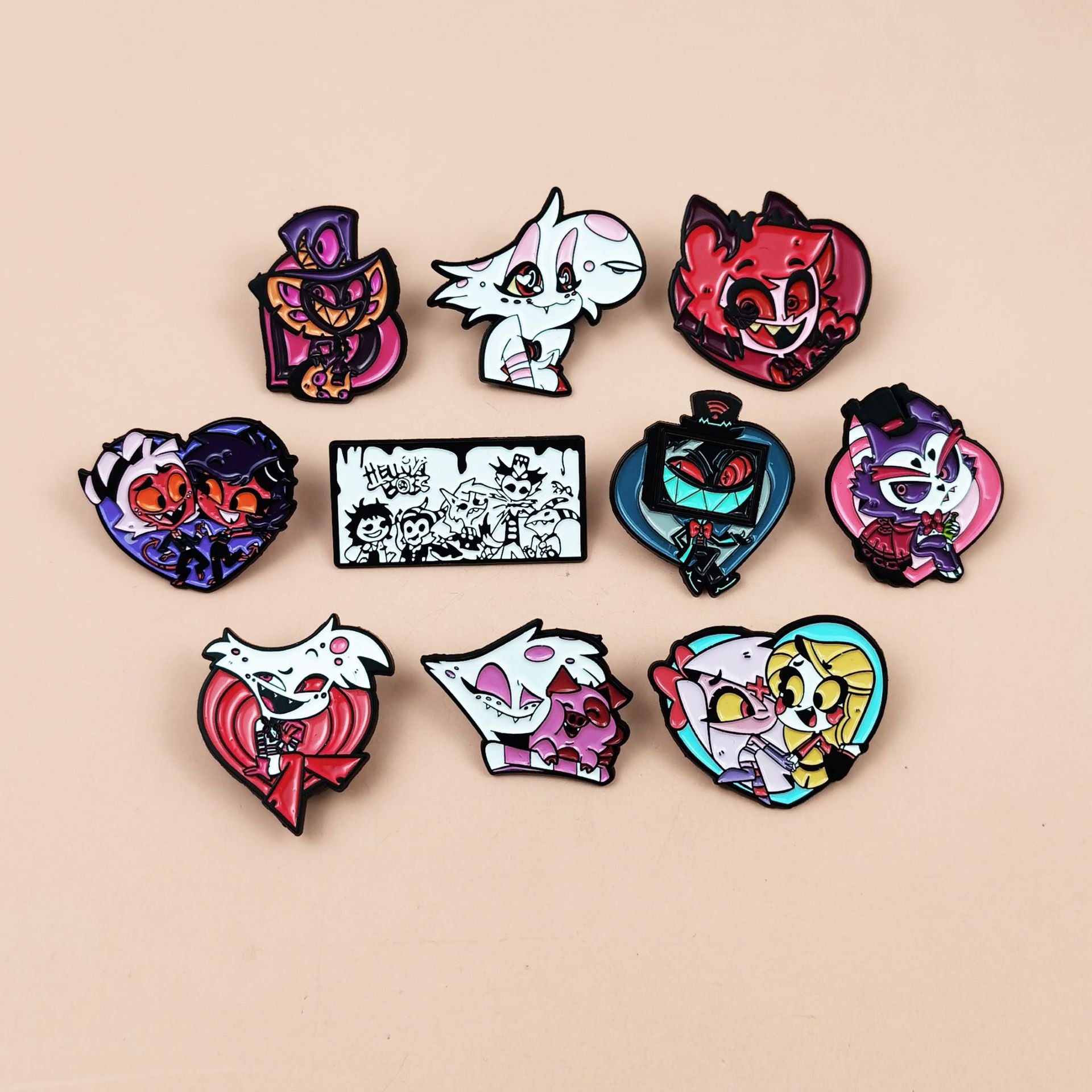 Wholesale Zinc Alloy Vampire Ghost Brooch Pin,  Stylish  Costume Accessory,  Boutique Jewelry for Bag Charm or Everyday Wear