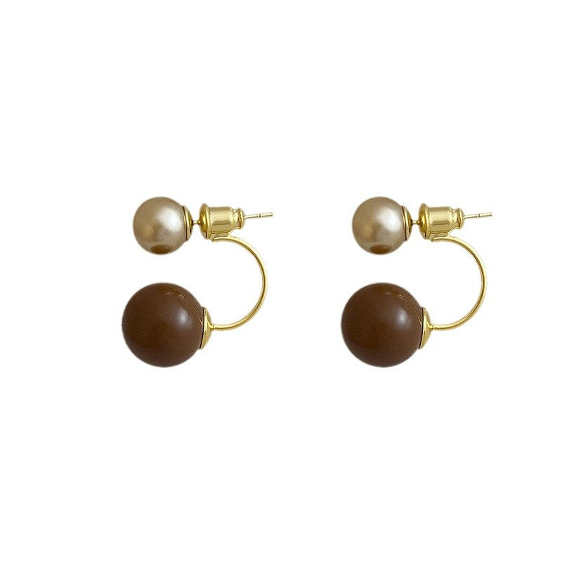 Wholesale Brown Pearl Earrings