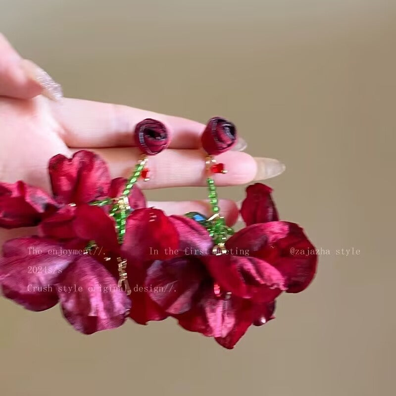 Wholesale Colorful flower earrings