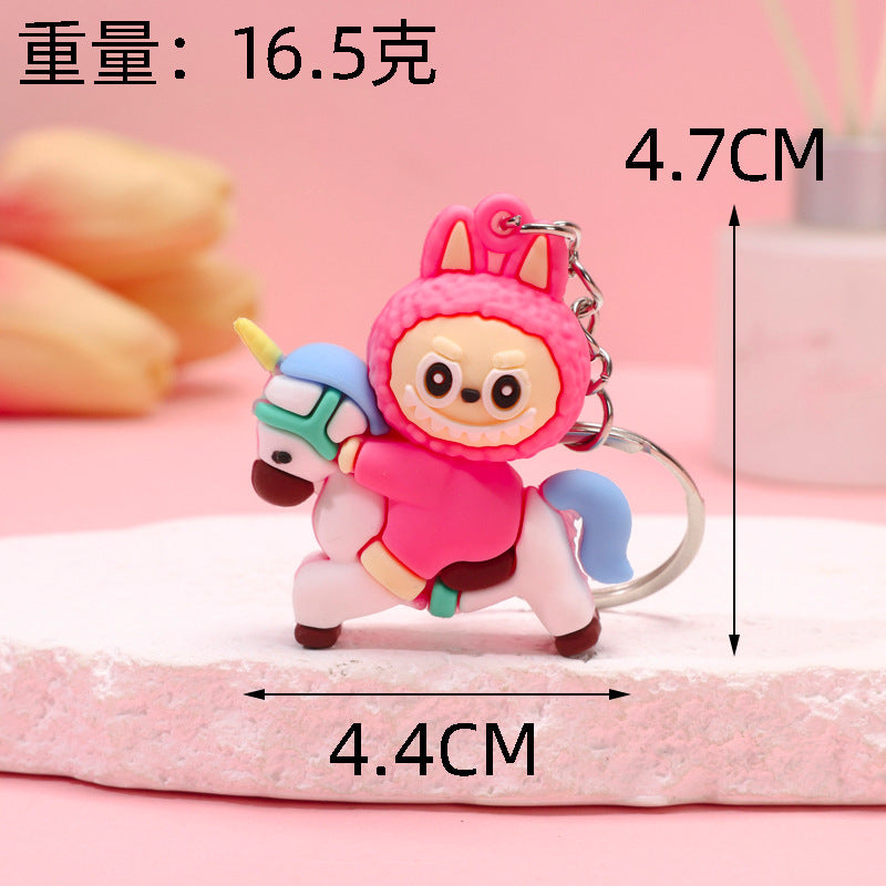 Wholesale Cute cartoon silicone keychain