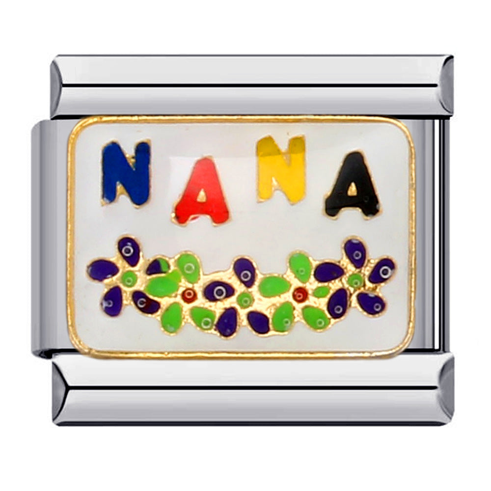 Wholesale Italian Charm Bracelet 9mm DIY Splicing Removable  Stainless Steel Composable Bracelet