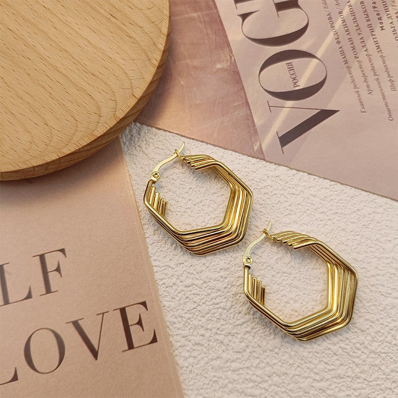 Wholesale titanium steel  non-fading earrings