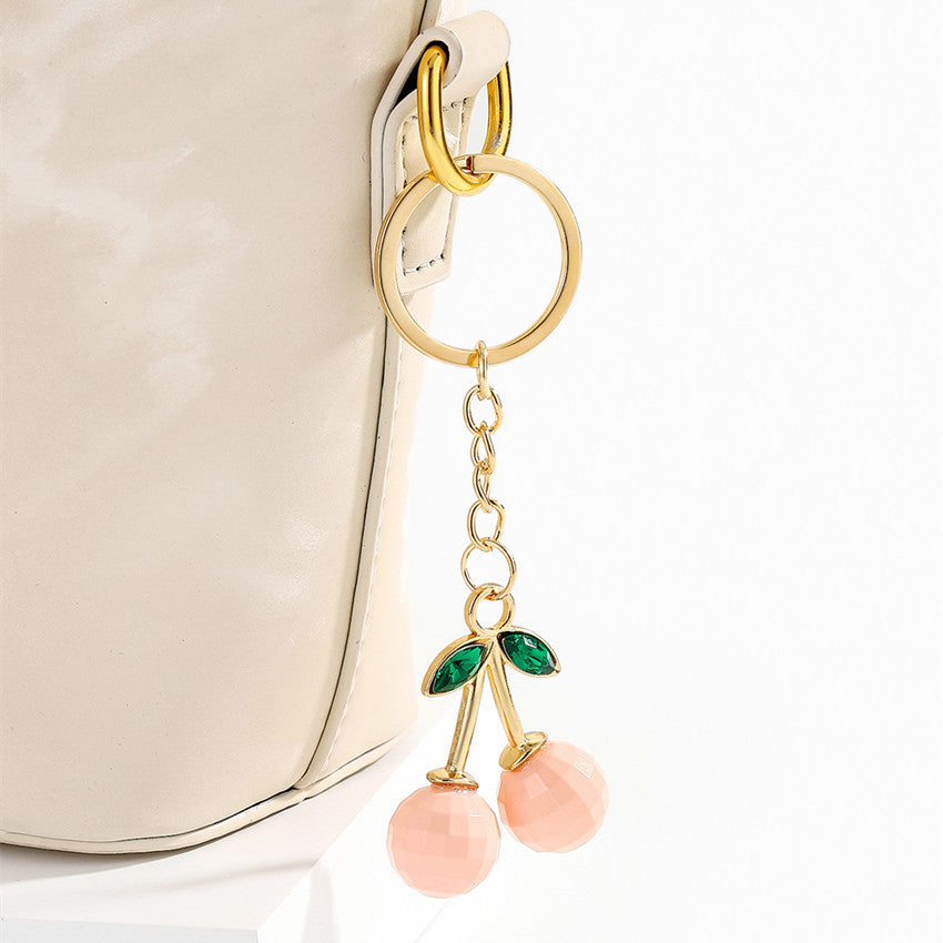 Wholesale Cherry Keychain  Flash Cherry Keychain