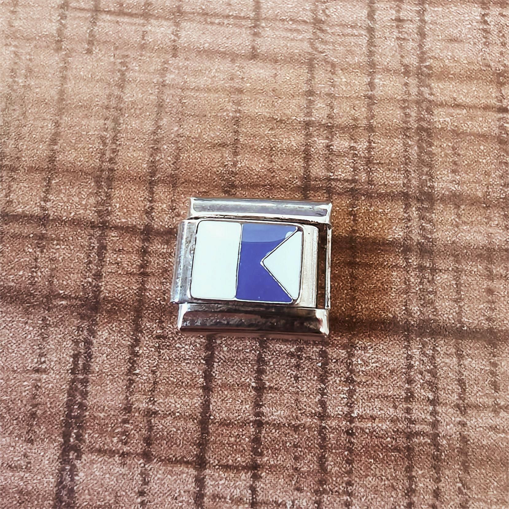 Wholesale 2pcs Italian Charm Bracelet 9mm DIY Splicing Removable Stainless Steel Flag Series Composable Bracelet ACC-BT-XY043