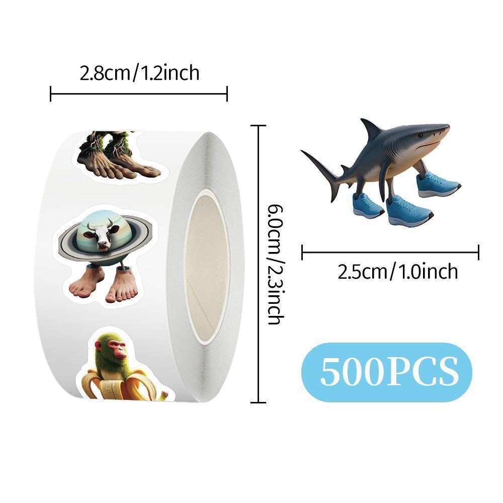 Wholesale 500pcs/1000pcs/1500pcs creative sand sculpture stickers cartoon fun DIY decorative stickers