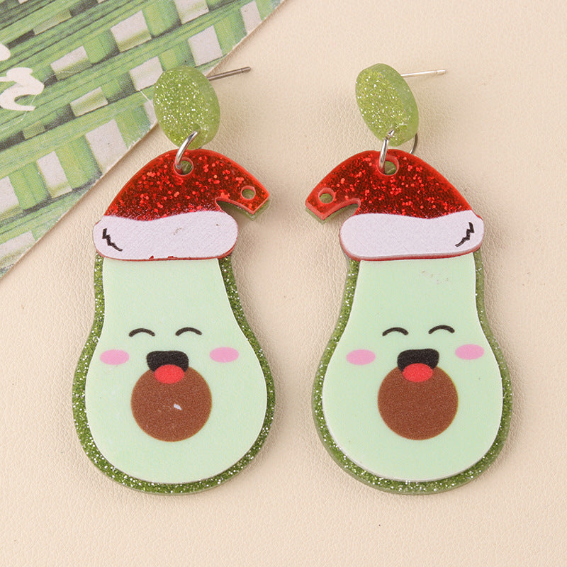 Wholesale  Christmas  Creative Cartoon  Clothes Snowman Earrings