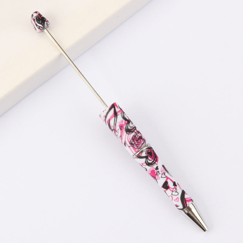 Wholesale Beadable Pens Leopard Print Floral Cow Independence Day Print DIY Beaded Pens ACC-PN-JinBN015