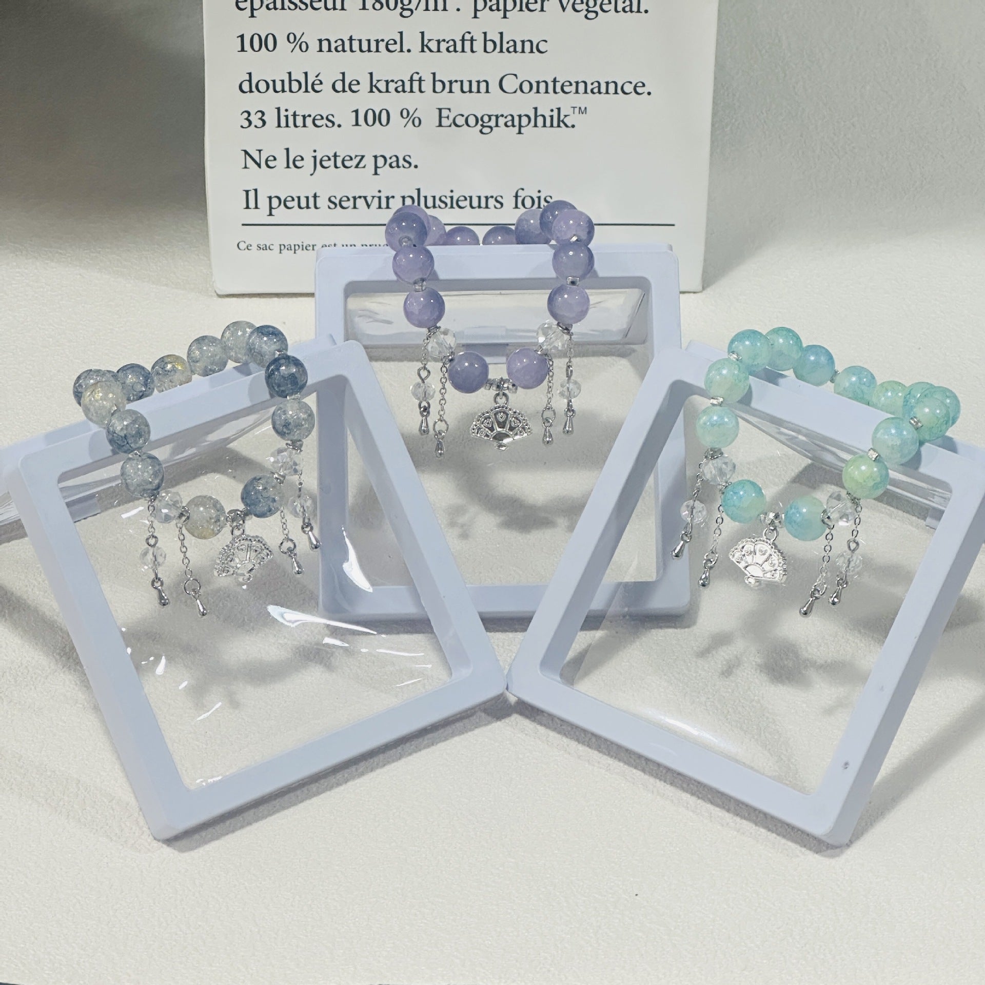 Wholesale  Butterfly Magic Colored Glaze Bracelet